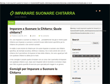 Tablet Screenshot of impararesuonarechitarra.com